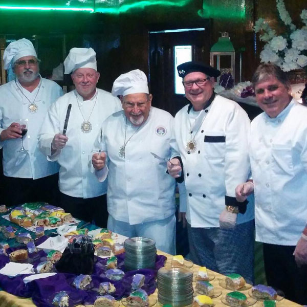 Rudy at the King Cake party